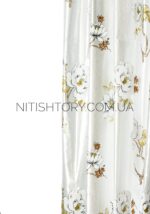 Штора лен с рисунком