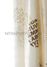 Штора лен с рисунком