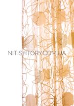 Тюль с желтыми цветами