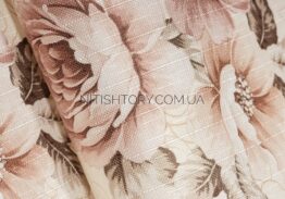 Штора лен с цветами — изображение 2