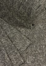 Штора лен-мешковина черная