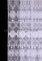 Тюль белая с вышивкой