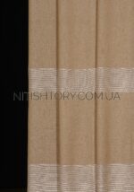 Тюль лен бежевый