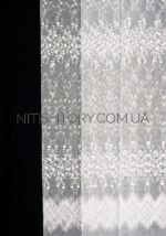 Тюль микросетка с вышивкой