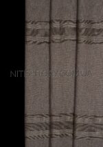 Тюль мешковина серо-шоколадная