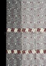 Тюль микросетка молочно-бордовая