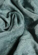 Штора мешковина бирюзовая