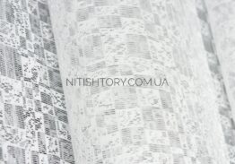 Тюль фатин с геометрическим рисунком — изображение 2