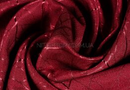 Мешковина бордовая с рисунком — изображение 2