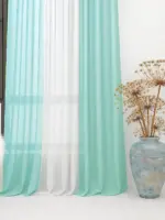 Современная тюль «ColorMix» RS-8032 Готовый комплект для зала, кухни и спальни