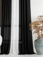 Современная тюль «ColorMix» RS-8041 Готовый комплект для зала, кухни и спальни