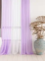 Современная тюль «ColorMix» RS-8048 Готовый комплект для зала, кухни и спальни