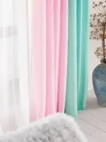 Современная тюль «ColorMix» RS-8002 Готовый комплект для зала, кухни и спальни — изображение 2
