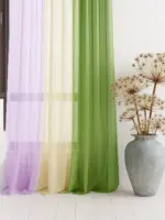 Современная тюль «ColorMix» RS-8007 Готовый комплект для зала, кухни и спальни