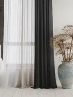 Современная тюль «ColorMix» RS-8009 Готовый комплект для зала, кухни и спальни