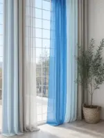 Современная тюль «ColorMix» RS-8006 Готовый комплект для зала, кухни и спальни — изображение 2
